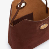 Christopher Esber - Turnlock Suede Mini Shoulder Bag