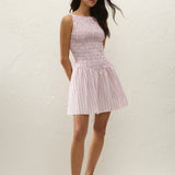 Faithfull - Martina Mini Dress Fiori Stripe Palazzo