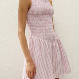 Faithfull - Martina Mini Dress Fiori Stripe Palazzo