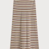 Faithfull - Casia Maxi Skirt Canaria Stripe Carob