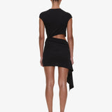 Christopher Esber - Droplet Crystal Clasp Draped Tank Dress