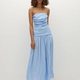 Faithfull - Hedy Maxi Dress Mineral Blue