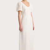 Faithfull - Vence Midi Dress White