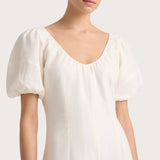 Faithfull - Vence Midi Dress White