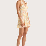 Faithfull - Mira Mini Dress Adeline Floral Yellow