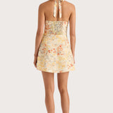 Faithfull - Mira Mini Dress Adeline Floral Yellow