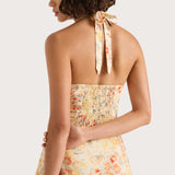 Faithfull - Mira Mini Dress Adeline Floral Yellow
