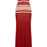 Faithfull - Valmir Maxi Dress Valdemar Stripe Red Ochre