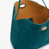 Christopher Esber - Turnlock Suede Shoulder Bag