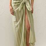 Faithfull - Lomas Pareo Ombre Stripe Faded Juniper