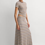 Faithfull - Casia Maxi Skirt Canaria Stripe Carob