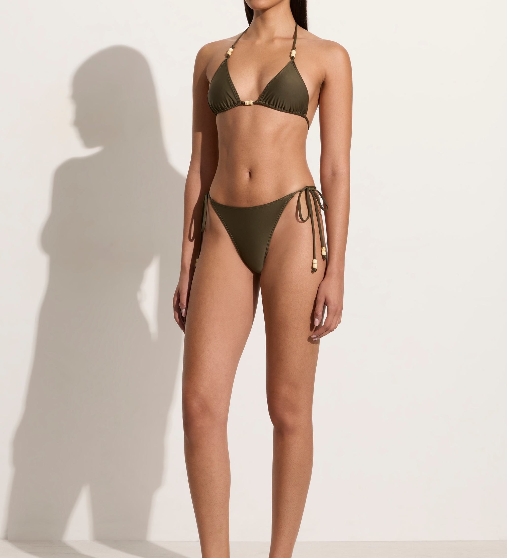 Faithfull - Ada Bikini Bottoms Khaki - Final Sale