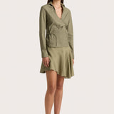 Faithfull - Baia Wrap Shirt Khaki - Final Sale