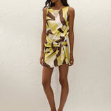 Faithfull - Souline Mini Dress Mila Geometric Print