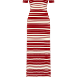 Faithfull - Cloe Maxi Dress Valdemar Stripe Red Ochre