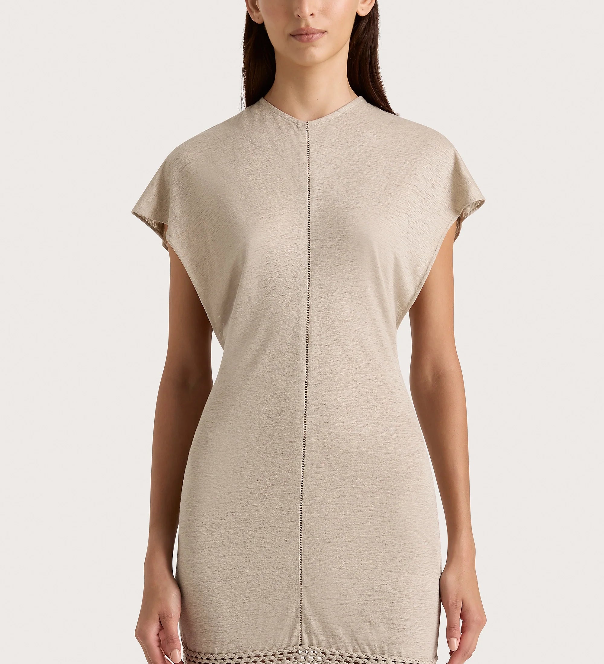 Faithfull - Ines Fringe Dress Oatmeal - Final Sale