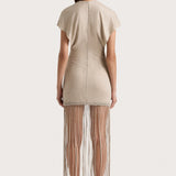 Faithfull - Ines Fringe Dress Oatmeal - Final Sale