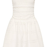 Faithfull - Roja Mini Dress Rosa Broderie White