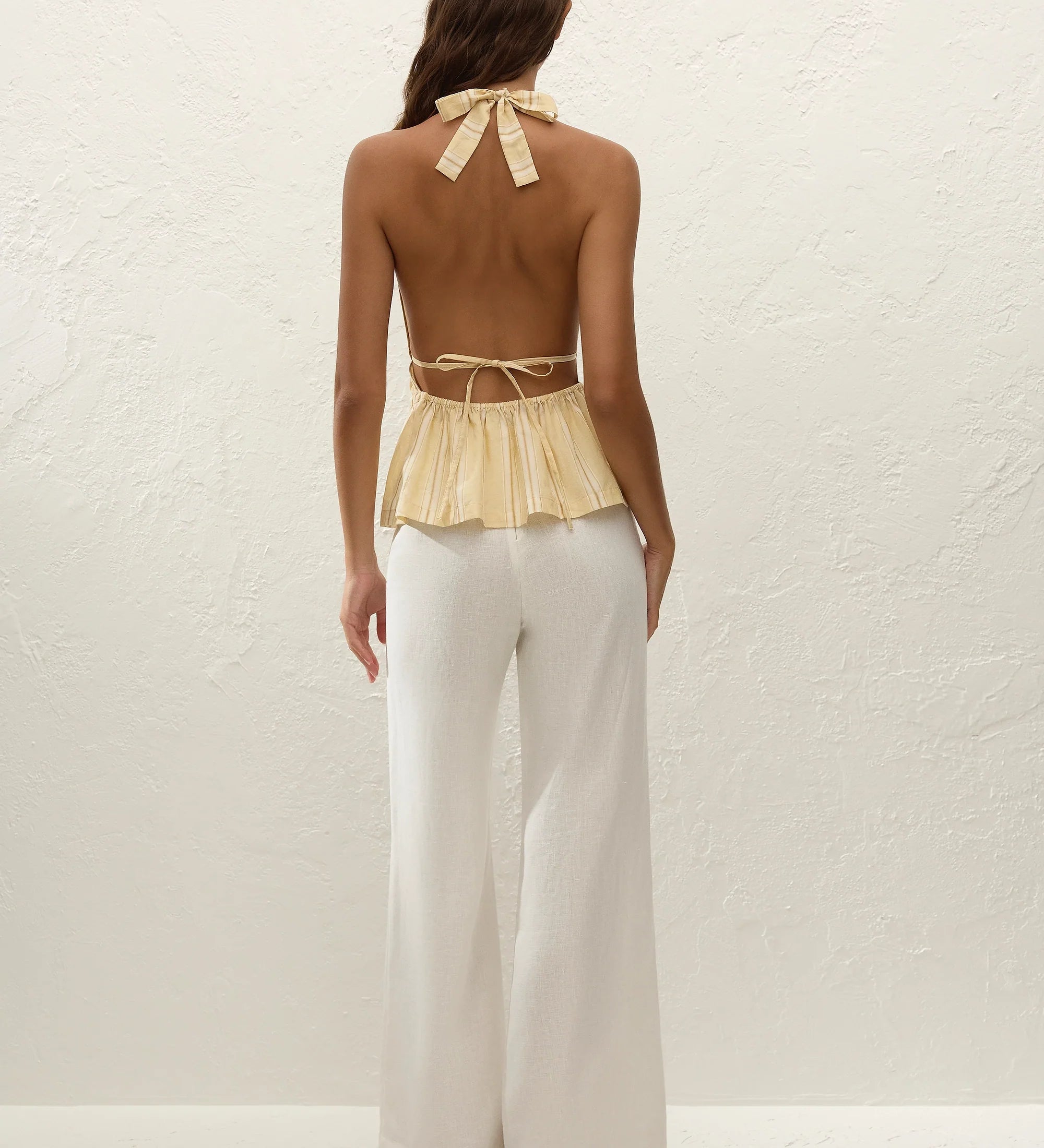 Faithfull - Ermita Top Ombre Stripe Faded Mustard