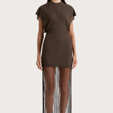 Faithfull - Brita Fringe Dress Chocolate Brown - Final Sale