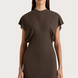 Faithfull - Brita Fringe Dress Chocolate Brown - Final Sale
