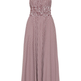 Faithfull - Janne Midi Dress Maia Stripe Burgundy