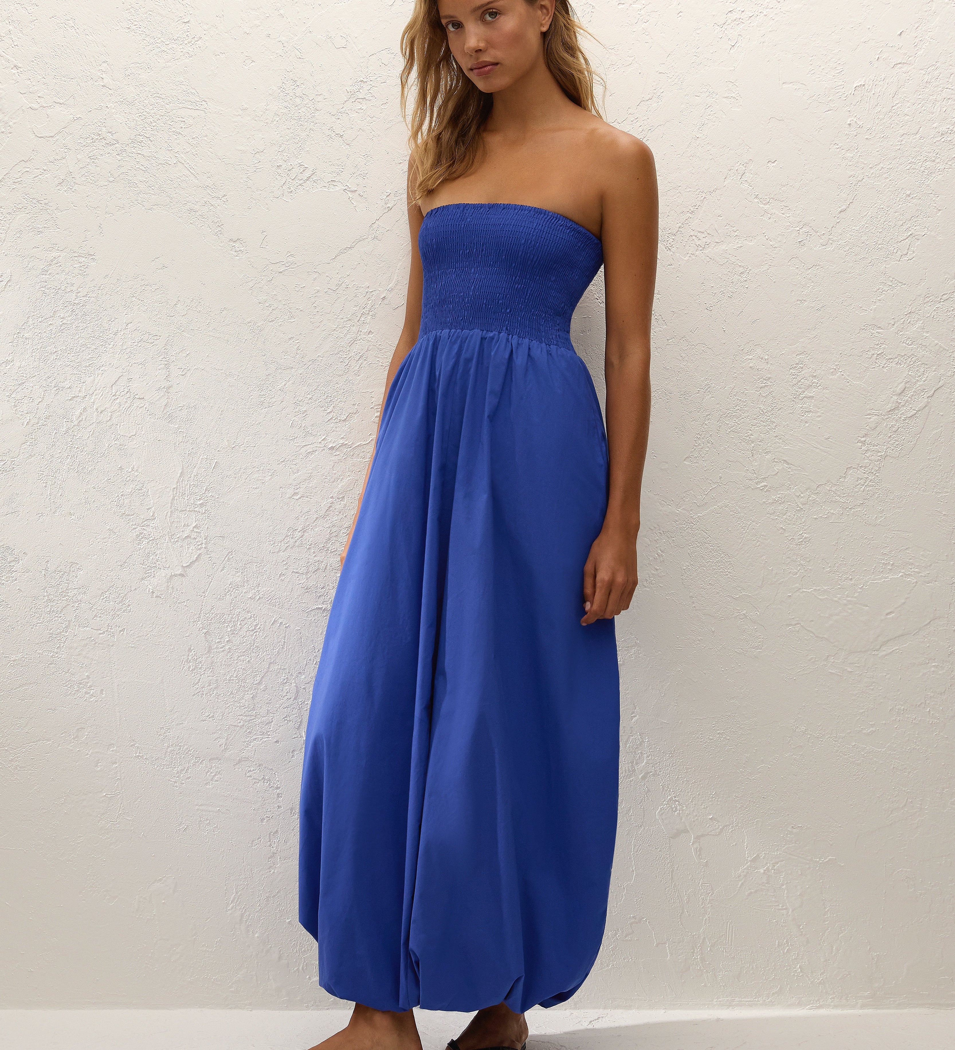 Faithfull - Lunaire Midi Dress Cobalt