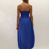 Faithfull - Lunaire Midi Dress Cobalt