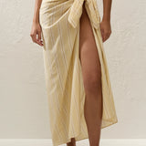 Faithfull - Lomas Pareo Ombre Stripe Faded Mustard