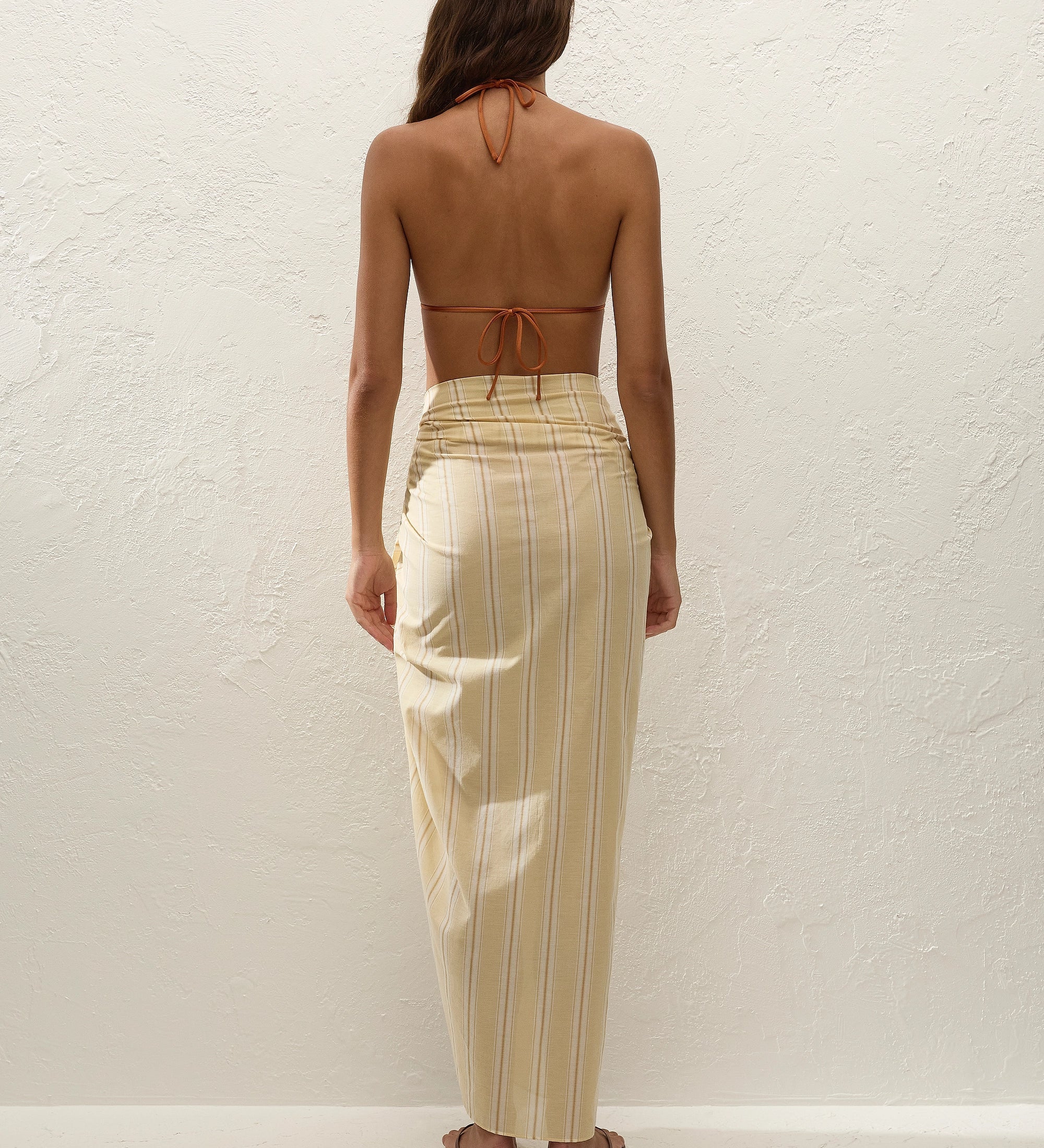 Faithfull - Lomas Pareo Ombre Stripe Faded Mustard