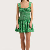 Faithfull - Yerres Mini Dress Green