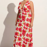 Faithfull - Acacia Maxi Dress Isadora Floral Red - Final Sale