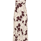 Faithfull - Signe Maxi Dress Dandelion Floral Bordeaux