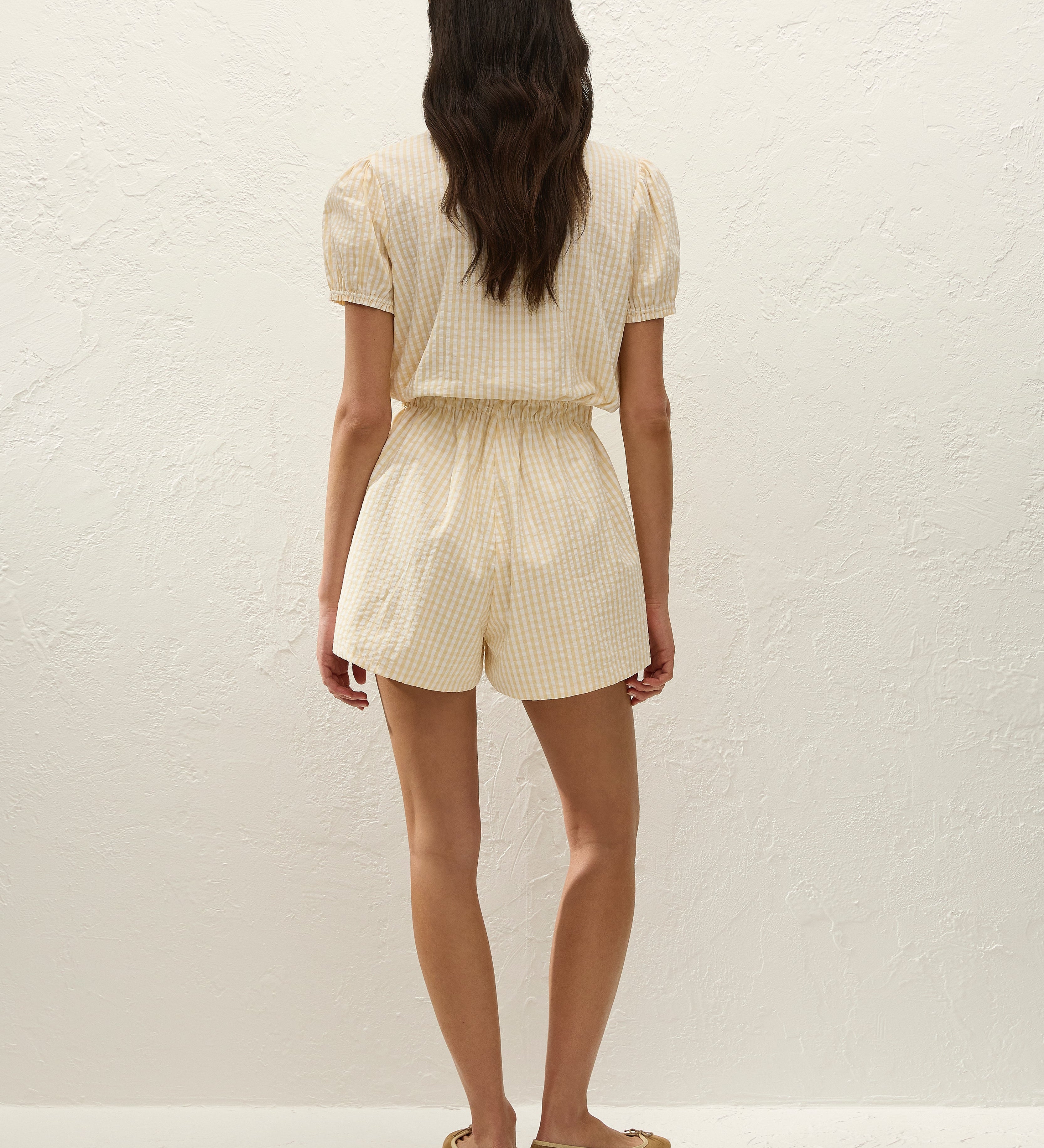 Faithfull - Roma Playsuit Butter Textured Gingham