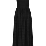Faithfull - Tuva Midi Dress Agnes Broderie Anglaise Black