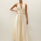 Faithfull - Lido Maxi Dress Butter Textured Gingham