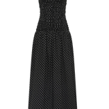 Faithfull - Mira Maxi Dress Lola Polka Dot Black Off White