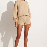 Faithfull - Myles Knit Shorts Cream - Final Sale