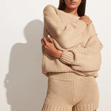 Faithfull - Myles Knit Shorts Cream - Final Sale