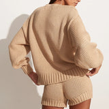 Faithfull - Myles Knit Shorts Cream - Final Sale