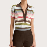 Faithfull - Sable Polo Shirt Meleu Stripe Multi