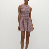 Faithfull - Heidi Mini Dress Gingham Deep Red - Final Sale