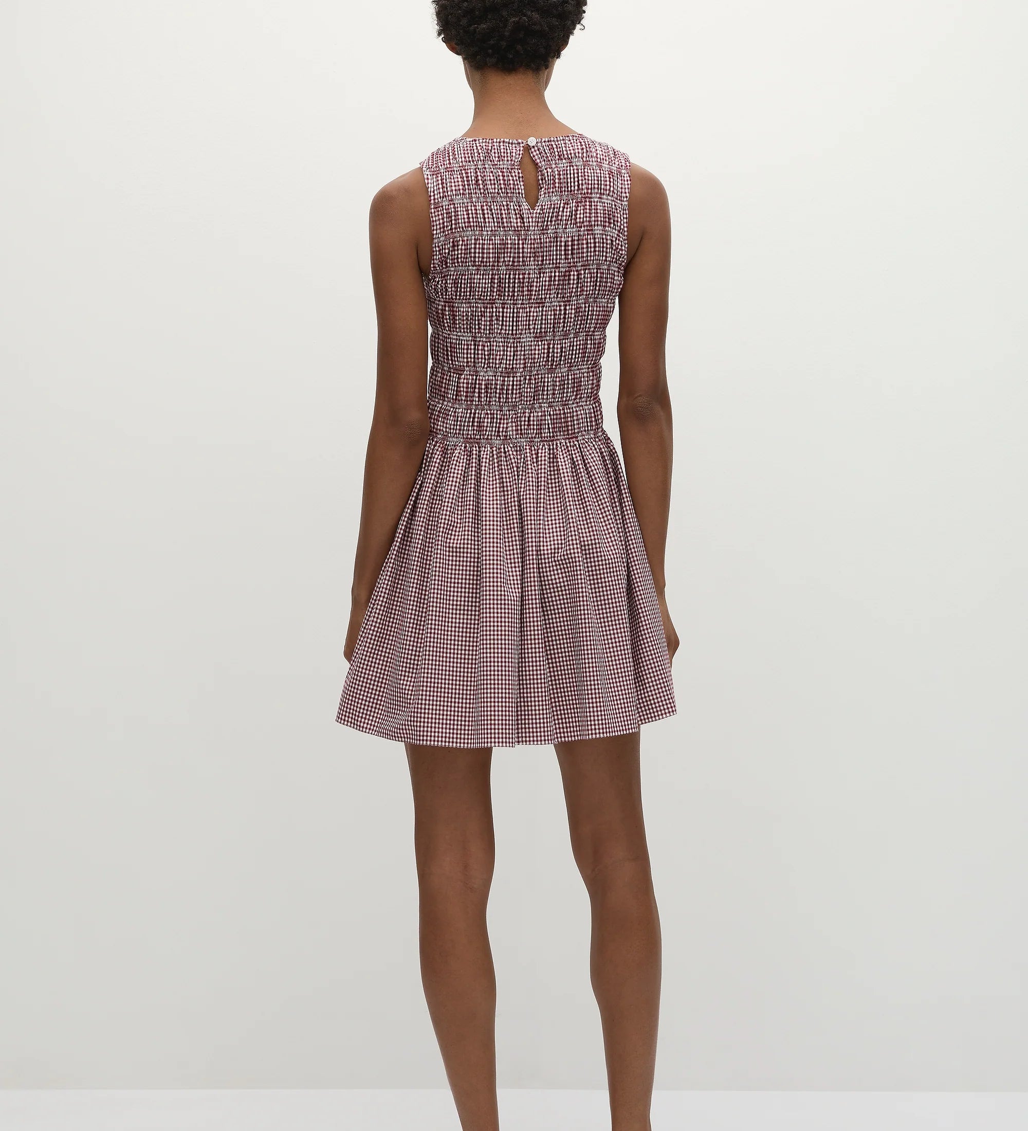 Faithfull - Heidi Mini Dress Gingham Deep Red - Final Sale
