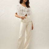 Faithfull - Mitla Top Rosa Broderie White