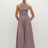 Faithfull - Laia Maxi Dress Gingham Deep Red