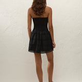 Faithfull - Roja Mini Dress Rosa Broderie Black