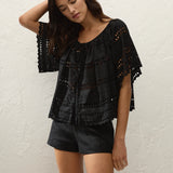 Faithfull - Mitla Top Rosa Broderie Black