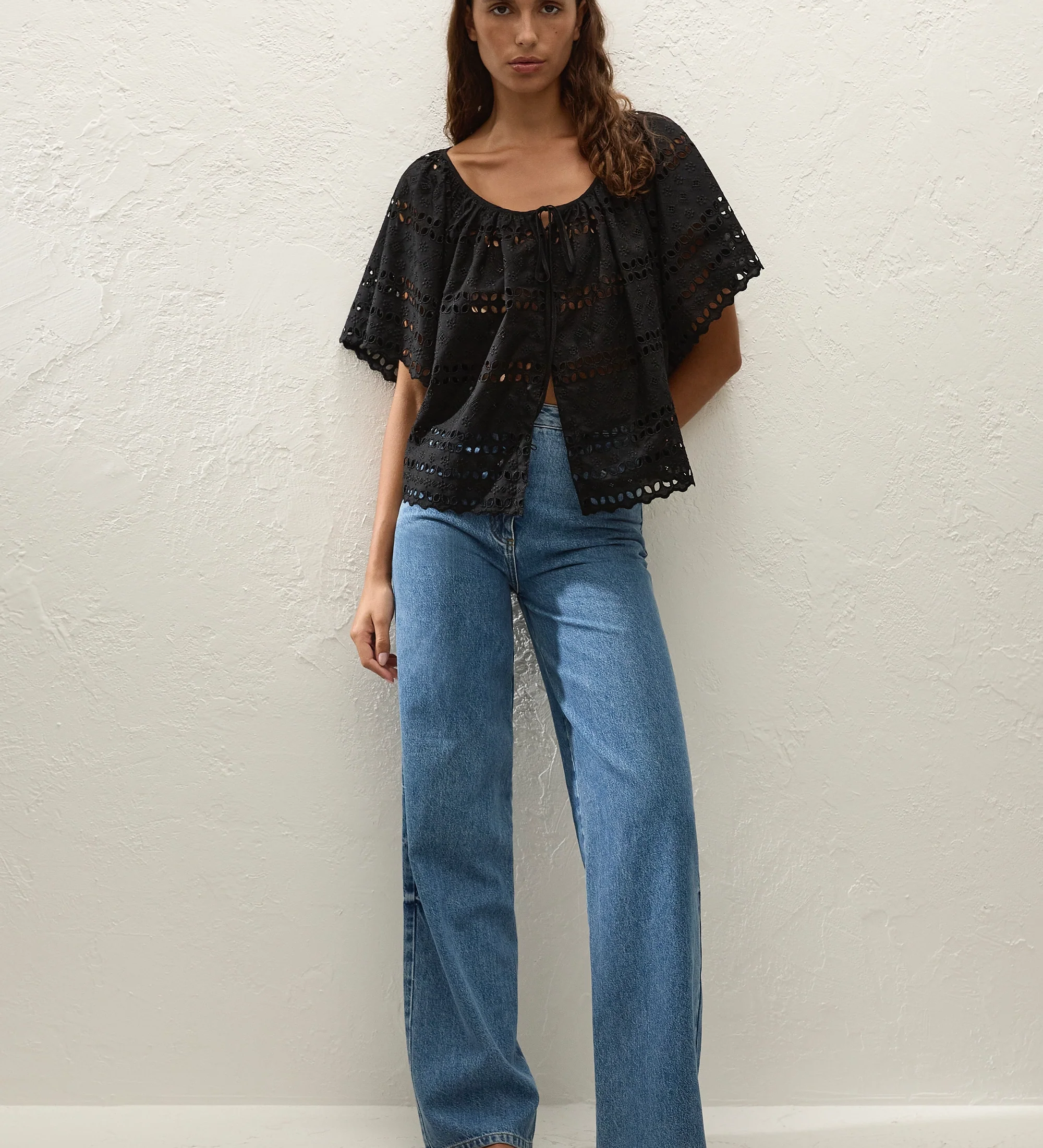 Faithfull - Mitla Top Rosa Broderie Black