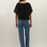 Faithfull - Mitla Top Rosa Broderie Black