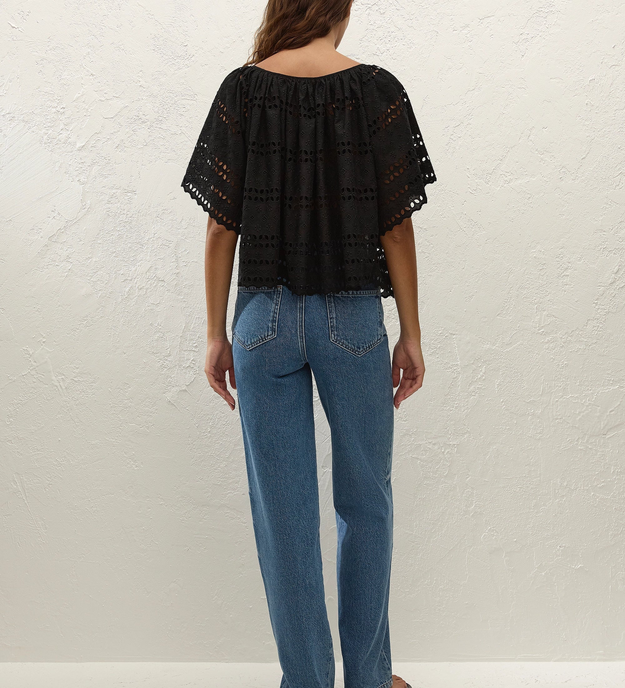 Faithfull - Mitla Top Rosa Broderie Black